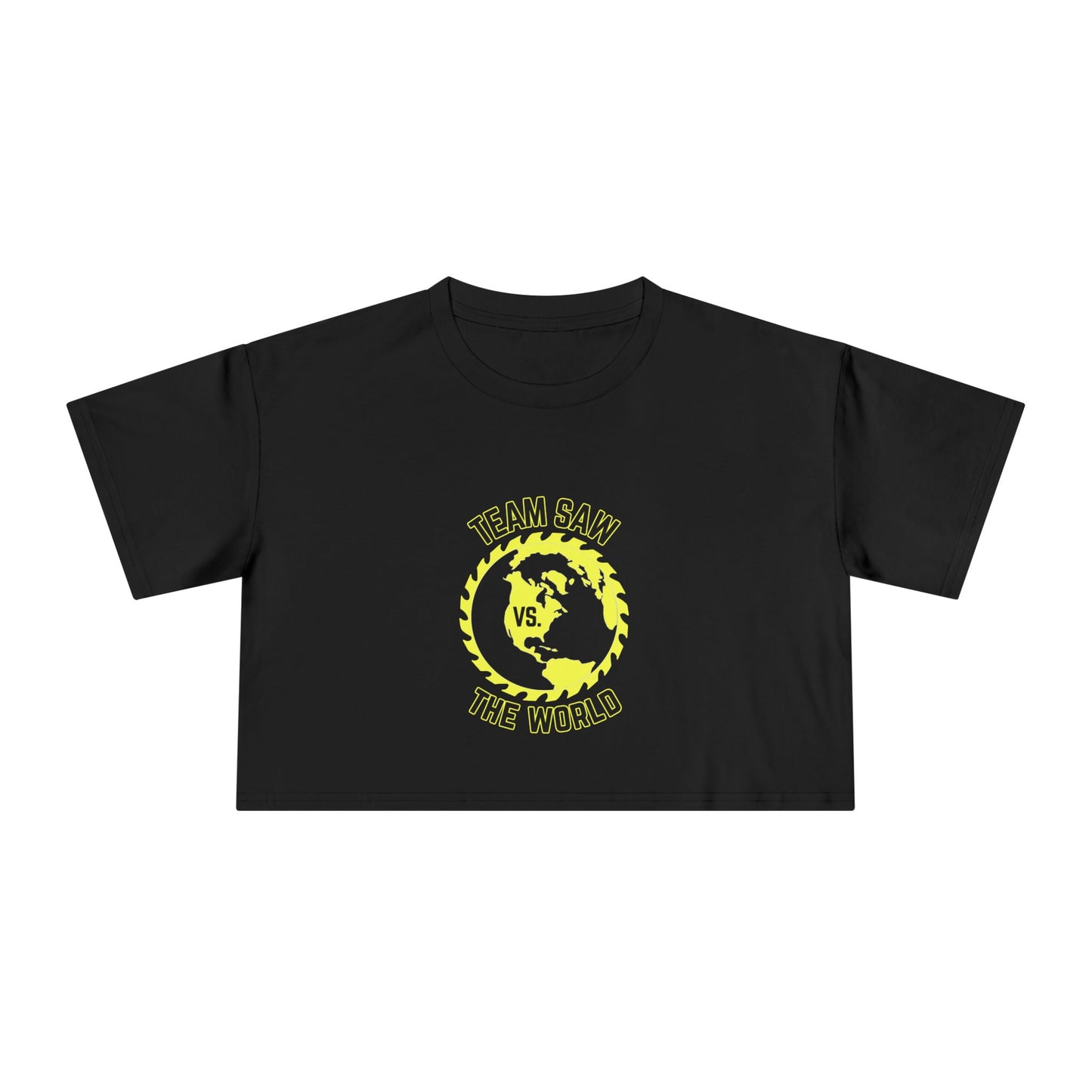 Team Saw vs. The World Crop Tee