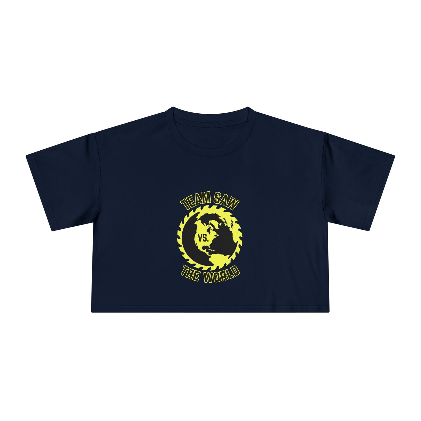 Team Saw vs. The World Crop Tee