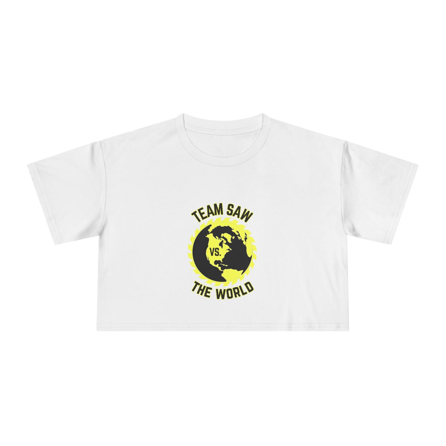 Team Saw vs. The World Crop Tee