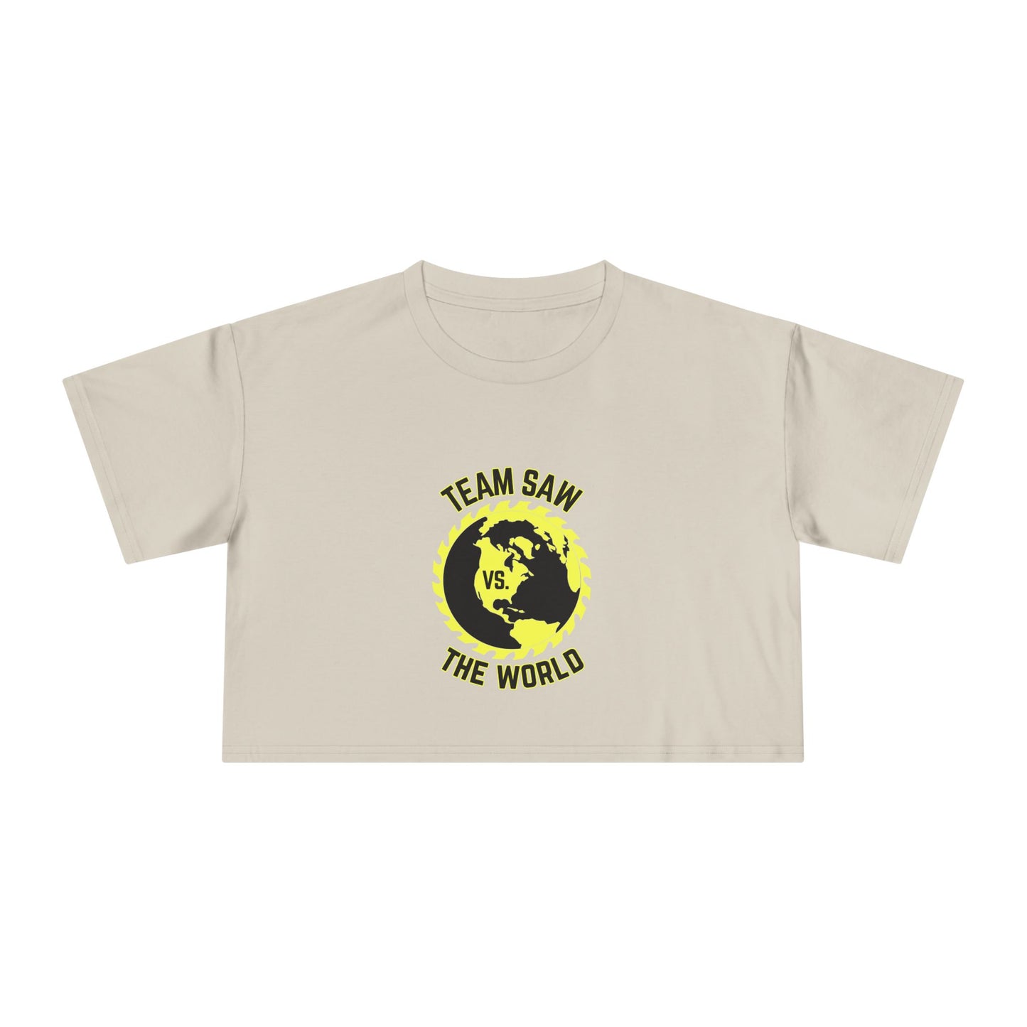 Team Saw vs. The World Crop Tee