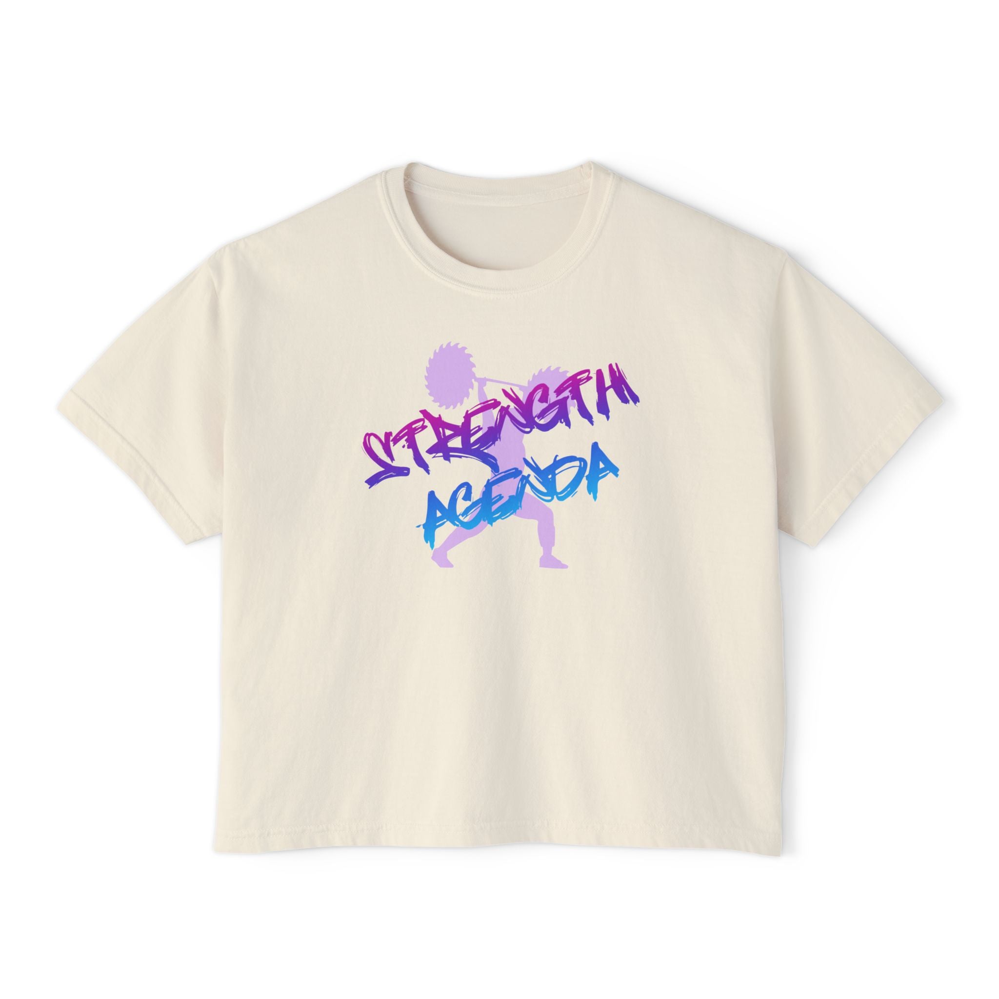 Strength Agenda Summer Vibes Boxy Cut Women's Tee
