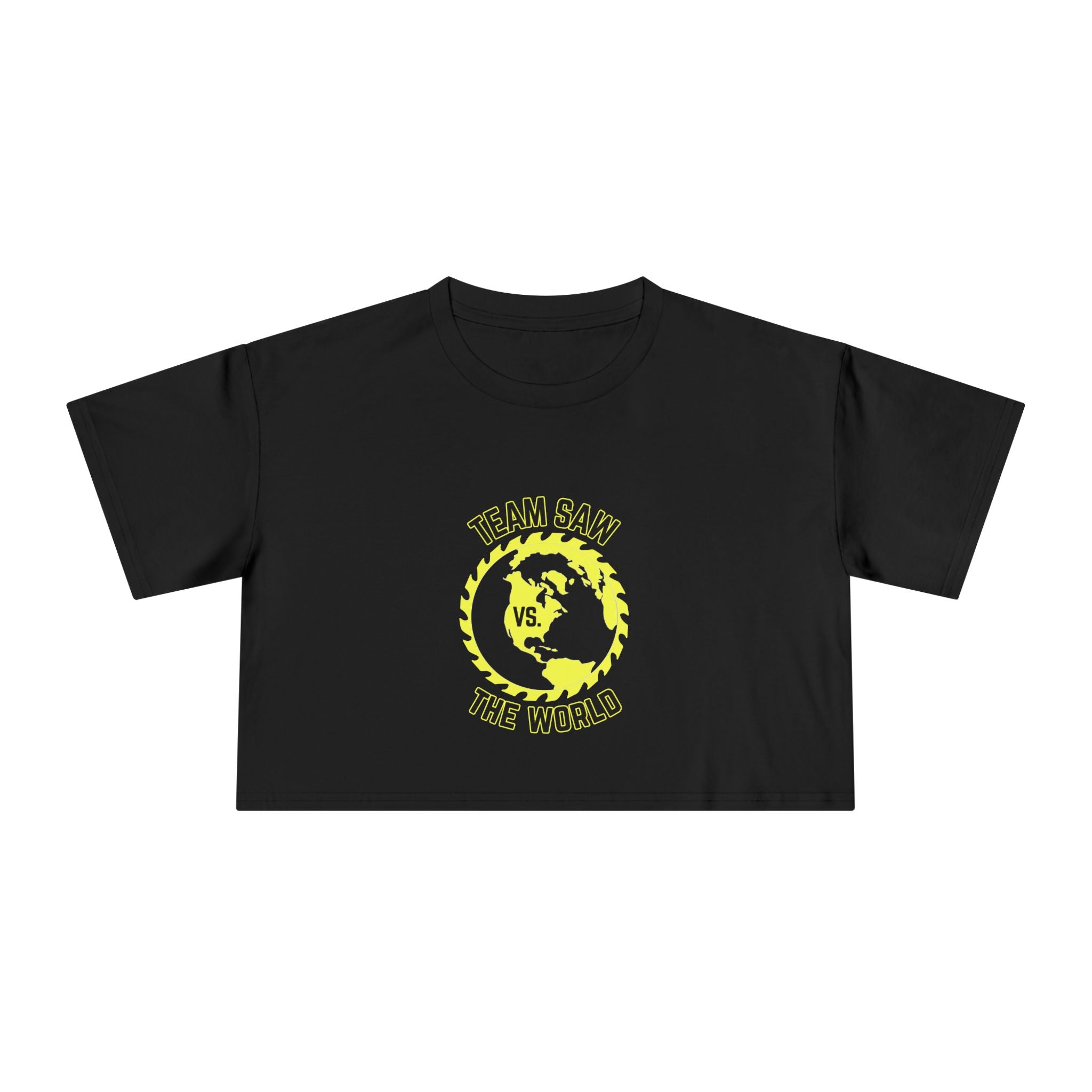 Team Saw vs. The World Crop Tee