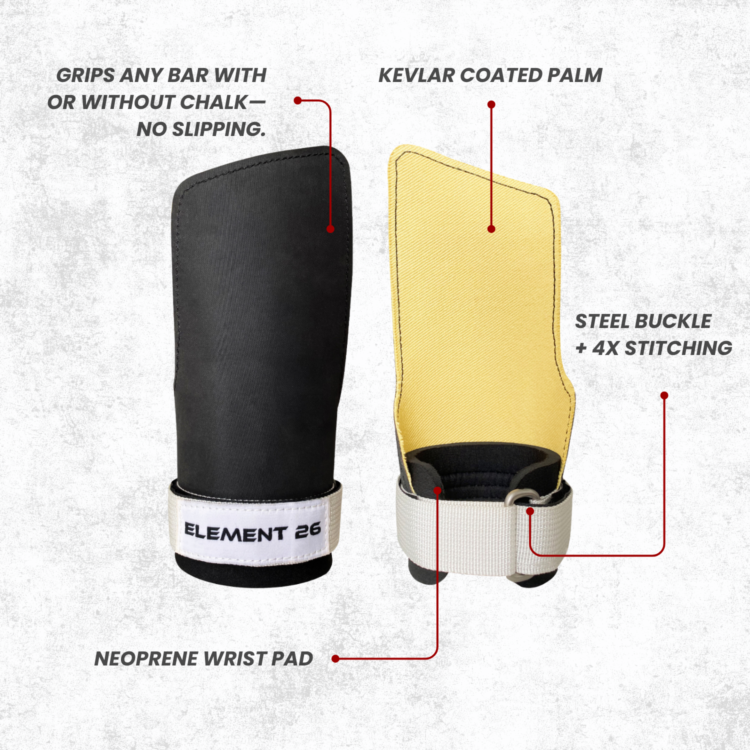 Isocomp Gymnastic Hand Grips (Members)