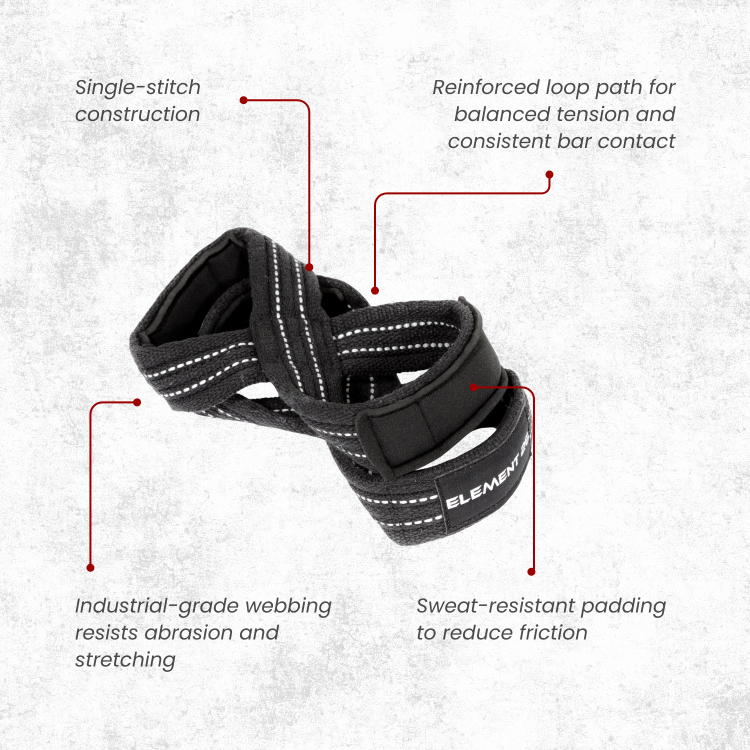 Padded Figure 8 Weightlifting Straps