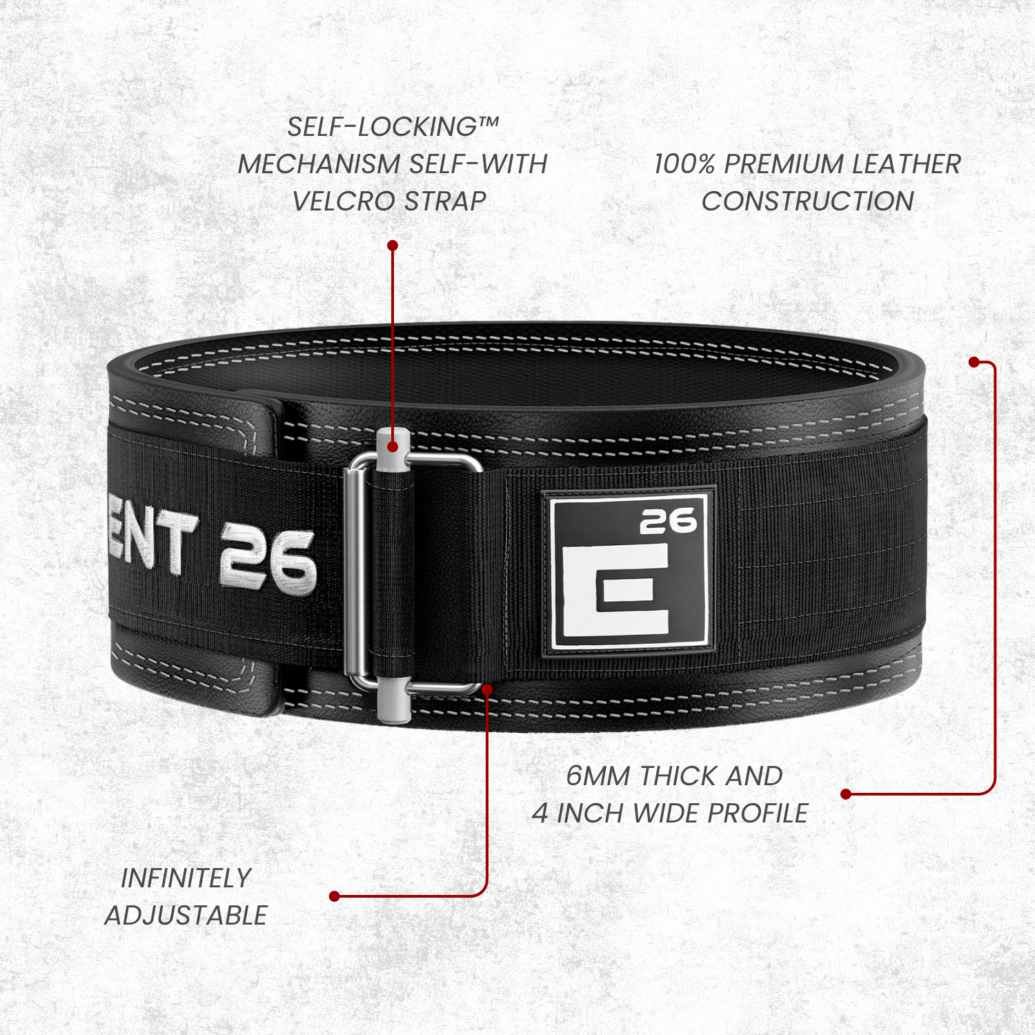 Hybrid Leather Weightlifting Belt (Members)